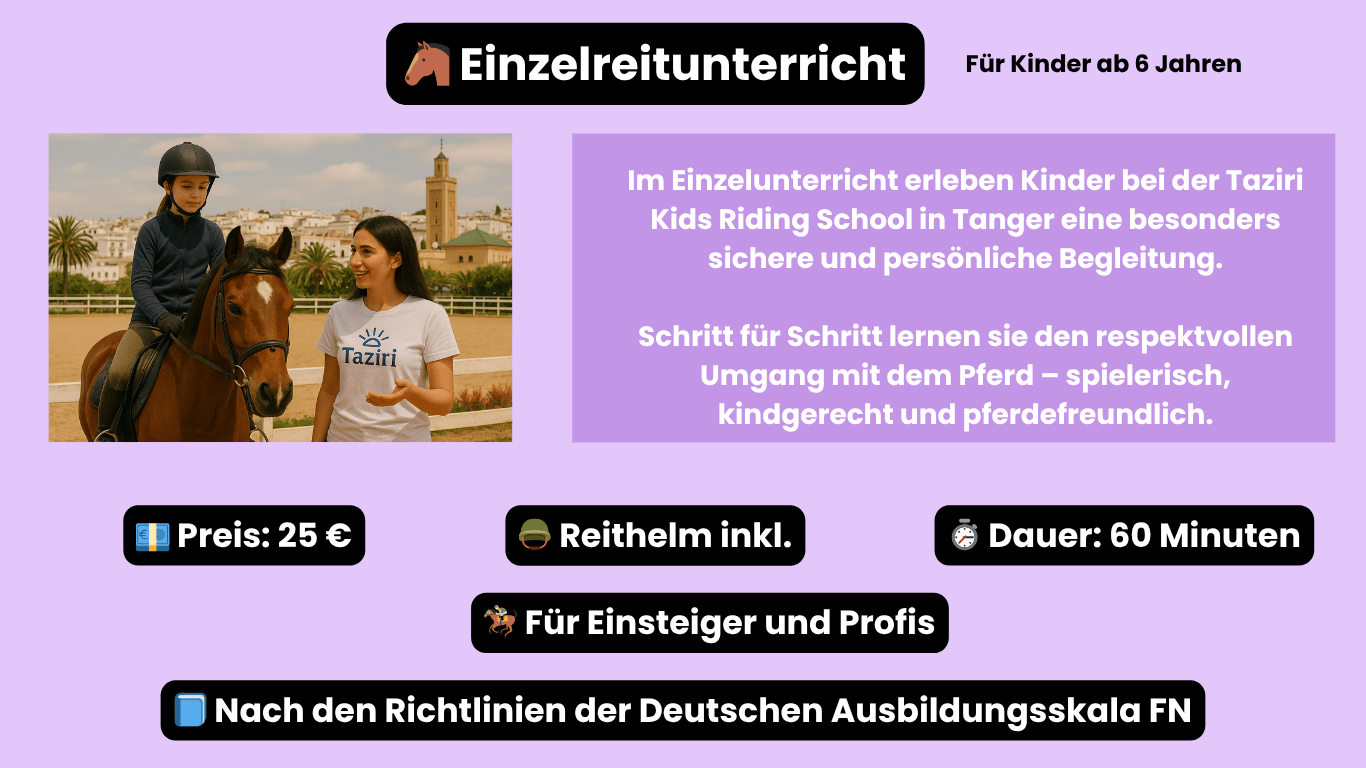 einzelunterricht taziri riding school marokko